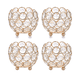 thumbnail image 1 of "4 Candelabros Portavelas Fiesta Boda Candelabro De Cristal Lab.G Dorado ", 1 of 5