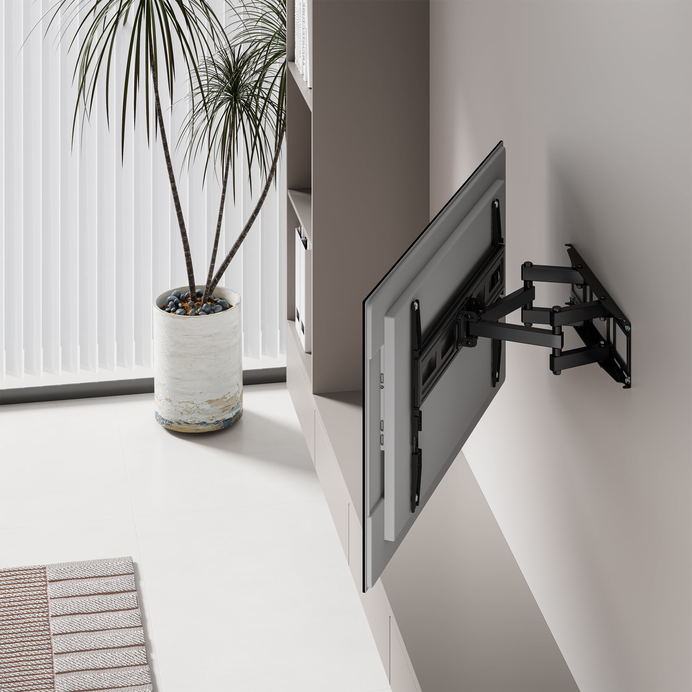 Mount-It! Full Motion TV Wall Mount, Fits 37" to 80" Tv's, Capacity 88 lbs., 14" Extension, Lifetime Warranty