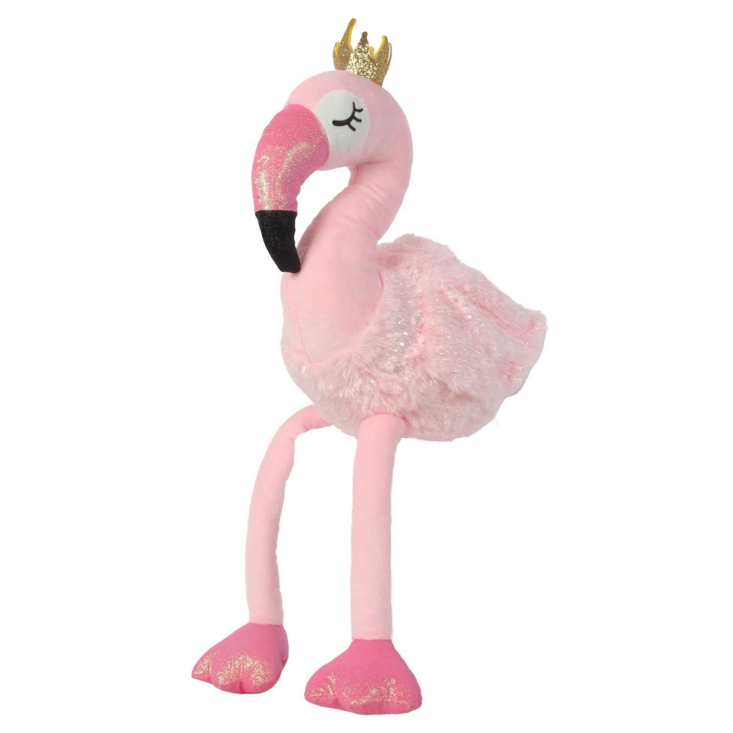 Way To Celebrate Valentine's Day 15" Flamingo With Crown Large Plush Animal