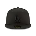 thumbnail image 2 of New Era Gorra Los Angeles Dodgers Blackout Basic MLB 59Fifty Negra Cerrada, 2 of 5