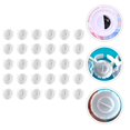thumbnail image 5 of Manicure Tools Glue Cups, Lash Glue Holder Glue Rings Flower Glue Rings Blooming Cups Eyelash Extensions, 100PCS (White) Nail Set Tool, 5 of 5