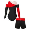 thumbnail image 3 of inhzoy Girls Gymnastics Leotards with Shorts Dance Outfit, 3 of 7