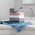 thumbnail image 7 of REGALWOVEN Cotton Hand Towels, Striped Pattern Decorative Comfort Towel for Bathroom, Travel, Camp Grey 2-Piece, 7 of 7