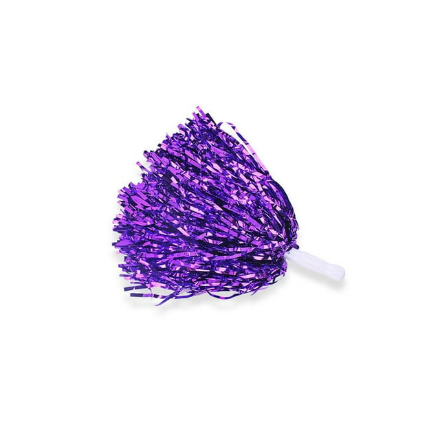 Bewildely Paquete de 2 pompones de porristas, deportes escolares, Club, música, competición de baile, pompones de animadora, decoración de fiesta para Kits de decoración para fiestas Violeta Bewildely HA071141-06
