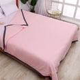 thumbnail image 3 of Cooling Blanket for Hot Sleepers, Cool Summer Comforter, 67"X79" Twin Cold Blankets for Night Sweat, Ultra-Cool Breathable Soft Lightweight Summer Comforters for Sleeping,Pink, 3 of 9