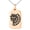 Rose, variant on Stainless Steel Aztec Chief Tribe Rune Engraved Small Rectangle Dog Tag Charm Pendant Necklace
