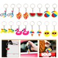 thumbnail image 4 of 16pcs Summer Keychains Tropical Hawaiian Keychain Beach Style Keychains Hanging, 4 of 4