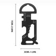 thumbnail image 3 of PEONAVET Key Chain Stainless Steel Key Chain Stainless Steel Multi-function Tool Card Bottle Opener Keychain Outdoor Multi-function Tool, 3 of 9