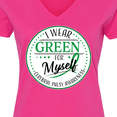 thumbnail image 4 of Inktastic I Wear Green for Myself- Cerebral Palsy awareness Women's V-Neck T-Shirt, 4 of 5