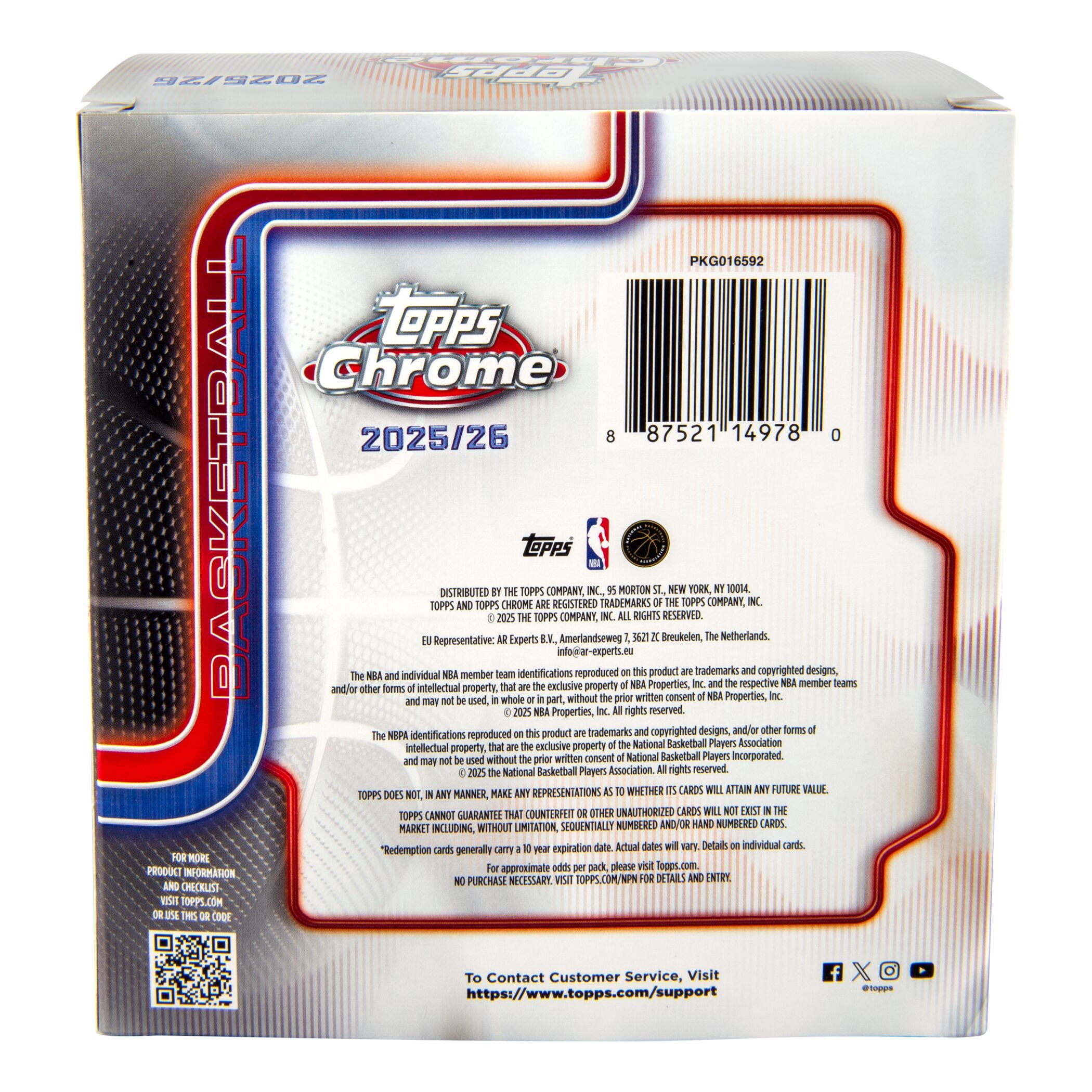 2025-26 Topps Chrome Basketball Trading Cards Mega Box