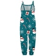 thumbnail image 4 of HNMKIU Children Christmas Jumpsuit Toddler Baby Girl Christmas Prints Jumpsuit Sleeveless Romper Outfits Pants Clothes Christmas Outfit Light Blue - 7-8Years, 4 of 5