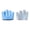Blue size M, variant on Yihuala Four Finger Fitness Exercise Gloves for Women Half Finger Yoga Gloves for Yoga Pilates Cycling Power Lifting and Workout