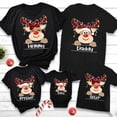 thumbnail image 1 of Camisa con estampado de ciervos para niño y niña favorita de Papá Noel, atuendo de fiesta navideña para niños y niñas, ropa de vacaciones de invierno para niños, camiseta de manga raglán Chold, 1 of 5