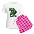 thumbnail image 5 of CafePress - T Rex RAWR Women's Light Pajamas - Women's Short Sleeve Print T-Shirt and Pants Light Cotton Pajama Set, 5 of 7