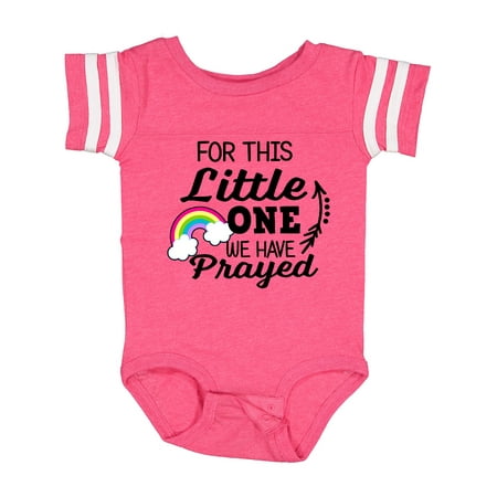 

Inktastic For This Little One We Have Prayed Gift Baby Boy or Baby Girl Bodysuit