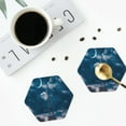 thumbnail image 5 of Disketp Eiffel Tower At Night Funny Coasters,6 Pcs Leather Coasters With Holder, Perfect Housewarming Hostess Gifts,Protect Furniture From Water Marks Scratch And Damage, 5 of 9