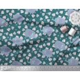 thumbnail image 3 of Soimoi Poly Georgette Fabric Cute Elephant Kids Printed Craft Fabric by The Yard 52 Inch Wide, 3 of 3