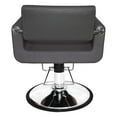 thumbnail image 3 of Chromium Brooklyn Professional Styling Chair with Foam Cushions, Gray, 3 of 9