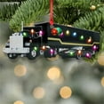thumbnail image 4 of Trucker Christmas Ornament 2025, Truck Ornament, Unique Flat Acrylic Keepsake for Truck Drivers, Big Rig Gifts, Holiday Tree Hanging Decoration, 4 of 6