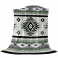 thumbnail image 6 of Sage Green Boho Blanket Soft Cozy Warm Throw Blanket for Couch, Plush Fuzzy Flannel Fleece Blankets for Sofa, Southwestern Ethnic Aztec Retro Geometric Bed Blankets Lightweight Gifts for Men, 30"x40", 6 of 9