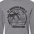 thumbnail image 4 of Inktastic Summer Vacation Mode St. Augustine Beach Florida Long Sleeve T-Shirt, 4 of 5