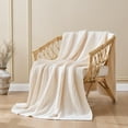 thumbnail image 6 of Chunky Knit White Throw Blanket for Couch Soft Cozy Large Thick Knitted Throw Blankets for Sofa Bed Cute Decorative Christmas Throw Blanket for Living Room,60"x 80",Cream White, 6 of 6