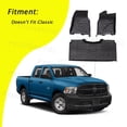 thumbnail image 2 of Floor Mats Liners fit For RAM 1500 2019 2020 2021 2022 Crew Cab All Weather TPE, 2 of 5