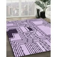 thumbnail image 2 of Ahgly Company Indoor Rectangle Patterned Bright Grape Purple Area Rugs, 5' x 8', 2 of 6