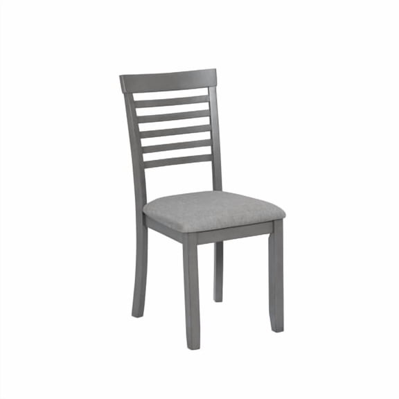 Xukmct 4 Pack Upholstered Side Chair with Wood Frame ,Padded Seat Dining Chair for Dining Room, Living Room, Gray