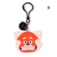 thumbnail image 3 of Pendentif Ours Rouge de Dessin Animé, Porte-Clés en Silicone Mignon, 3 of 5