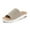 Begie-new, variant on Pennysue Women's Knit Platform Sandals Beige Slide Sandals With Air Cushion 7M