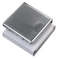 thumbnail image 2 of Stainless Steel Embossed Cigarettes Case Portable Drop-resistance Cigarettes Dispenser, 2 of 5