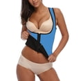 thumbnail image 5 of SAYFUT Women's Hot Sweat Body Shaper Neoprene Sauna Suit Zipper Tank Top Tummy Fat Burner Slimming Vest Weight Loss Shapewear, 5 of 7