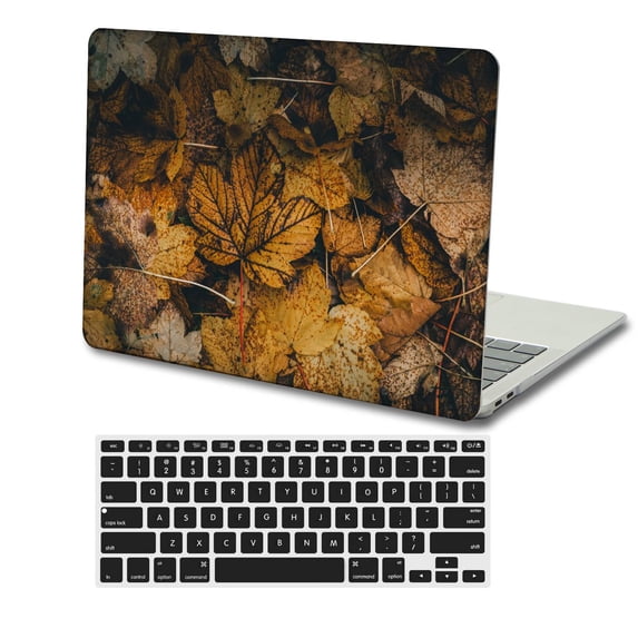 KSK KAISHEK Protective Case Hard Cover Compatible with MacBook Pro 16" with XDR Display Touch ID Type C + Black Keyboard Cover Model: A2780/A2485 (Plants series 0161)