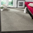 thumbnail image 2 of SAFAVIEH Cottage Naira Geometric Squares Indoor/Outdoor Area Rug Light Grey/Grey, 6'7" x 9'6", 2 of 5