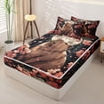 thumbnail image 2 of Homewish Kawaii Animals Capybara Zipper Twin Comforter Sets with Fitted Sheet and 2 Pillowcases,Pink Floral Cherry Blossom Zipper Bedding Set For Kids Girls,Reversible,4 Pieces, 2 of 7