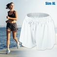 thumbnail image 6 of Unique Bargains 1Pcs Women Flowy Running Shorts Casual High Waisted Workout Shorts XL White, 6 of 7