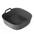 thumbnail image 6 of Beautiful Silicone Air Fryer Liner, Oyster Grey by Drew Barrymore, 6 of 8