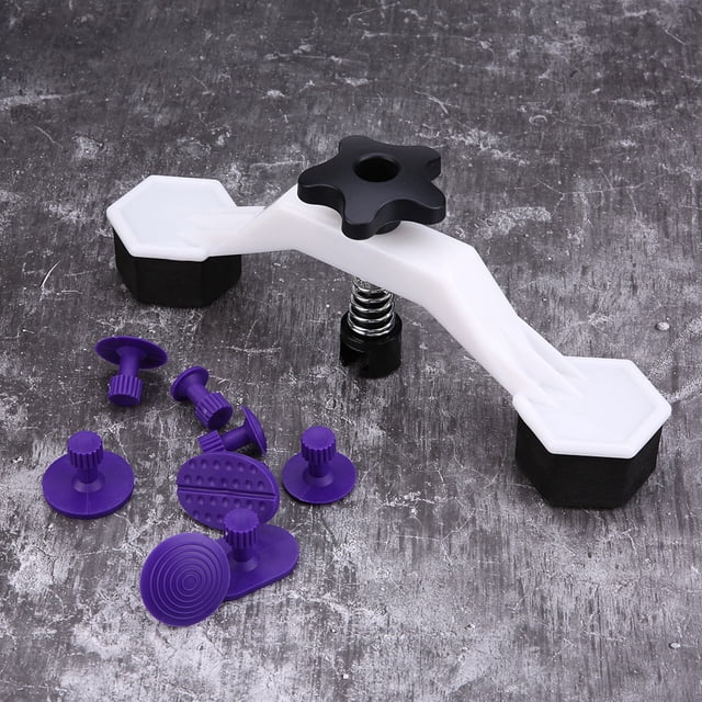 Kit De Herramientas De Reparación De Abolladuras De Coche, 1 Extractor Tipo Puente, 8 Uds., Lengüetas Extractoras De Pegamento