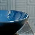 thumbnail image 6 of Novatto NSFC-S132001ORB Verdazzurro Blue Foil Painted Glass Vessel Sink with Matching Oil Rubbed Bronze Faucet, Drain and Mounting Ring, 6 of 7