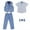 1-Sky Blue1316, variant on Tiijoy Toddler Boys Formal Suit Short Sleeve Dress Shirt Vest Pants Bowtie 4Pcs Outfits, Sizes 3-4