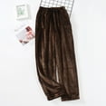 thumbnail image 2 of yievot Womens Fleece Pajama Lounge Pants Warm Comfy Velvet Long Pants Home Pants with Pocket, 2 of 6