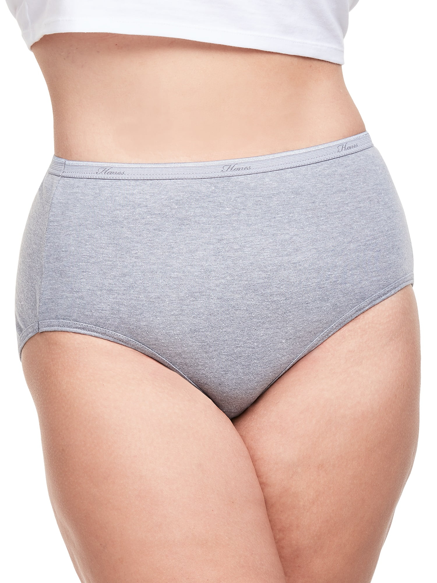 neighborhood Hanesボディ made in USA L Hanes Women's Originals Seamless Stretchy Ribbed Boyfit