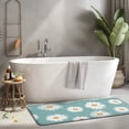 thumbnail image 2 of Teal Daisy Flower Yellow Centers Pattern Kitchen Rug Mat,Kitchen Runner Rugs Non Skid Washable,Decorative Kitchen Floor Mats for Kitchen,Sink,Laundry,17"x47.2", 2 of 7
