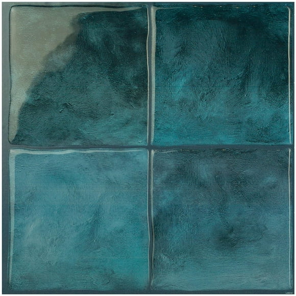 Smart Tiles Tuiles autocollante murale, Zellige Costa, Pqt-4, 9in x 9in