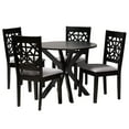 thumbnail image 2 of Baxton Studio Karel Modern Grey Fabric and Espresso Brown Finished Wood 5-Piece Dining Set, 2 of 10