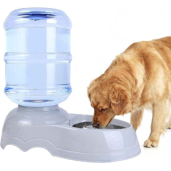 Large Dog Water Bowl Dispenser,3 Gallon/11L Gravity Automatic Pet Water Dispenser,Gravity Water Bowl for Dogs Cats,Large Dog Water Fountain
