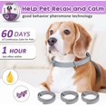 thumbnail image 3 of Collar para perros y gatos, collares calmantes con feromonas ajustables para aliviar la ansiedad, 60 días de eficiencia para aliviar el estrés y relajarse para mascotas pequeñas, medianas y grandes, 3 of 4