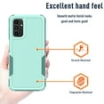 thumbnail image 6 of Xhy Samsung Galaxy A13 5G Case with Screen Protector Military Grade Full Body Double Layer Protection Shock and Drop Resistant TPU Durable Detachable for Galaxy A13 5G Phone- Light Green, 6 of 10