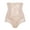Beige, variant on Shapewear Thong for Women Seamless Floral Lace Underwear Panties High Waisted Butt Lifting Body Shaper